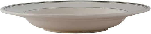 Tuxton China TGB-125 Pasta Bowl, 26 oz., 12-3/4" Diameter x 2" H, Round, Wide Rim, Rolled Edge, Microwave and Dishwasher Safe, Oven Proof, Fully Vitrified, Ceramic, Green Bay, Pack of 12