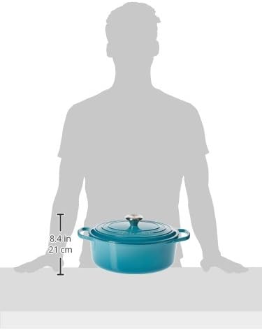 Le Creuset Enameled Cast Iron Signature Oval Dutch Oven, 5 qt, Caribbean