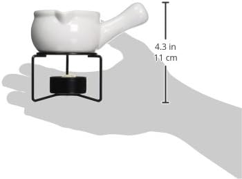 Norpro 210 Ceramic Butter Warmers, Set of 2, 1/3 cup/3 oz., White