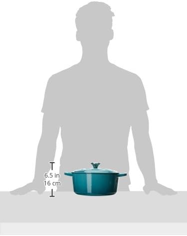 Le Creuset Enameled Cast Iron Signature Round Dutch Oven, 4.5 qt., Caribbean
