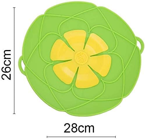 2 Pack Spill Stopper Lid Cover, 10.2 inch and 11 inch, Boil Over Spill Stopper, Microwave Splatter Food Cover, BPA-Free Silicone Lids and Dishwasher Safe, for Home Kitchen