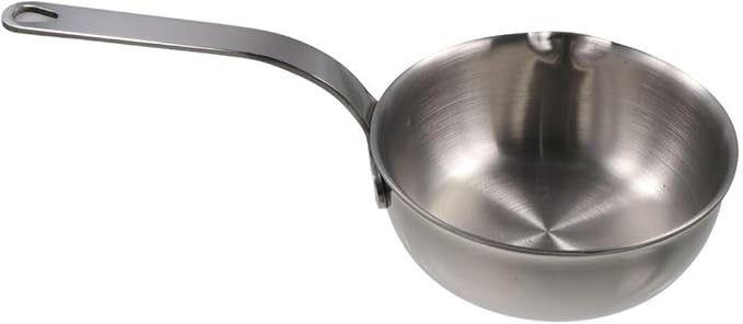 Butter Warmer Pot, Milk Warmer Pot with Pour Spouts, Pan Sauce Pan Stainless Steel Small Milk Saucepan, Stainless Steel Chocolate