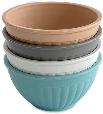 Nordic Ware Mini Prep and Serve Mixing Bowls Set, 4-Piece, Earth-Tones