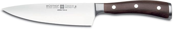 WÜSTHOF IKON Blackwood 6" Chef's Knife, Brown
