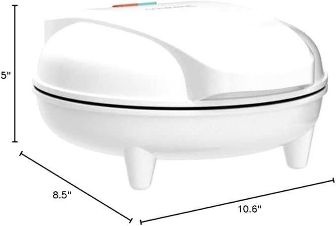 Courant Mini Donut Maker Machine for Holiday, Kid-Friendly, Breakfast or Snack, Desserts & More with Non-stick Surface, Makes 7 Doughnuts, White