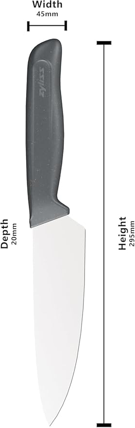 Zyliss Comfort Knife - Japanese Stainless Steel Blade - Non-Slip Contoured Handle for All Hand Sizes - Kitchen Tools with Safety Kitchen Blade Guards - Dishwasher Safe - 5.9" Chef's Knife