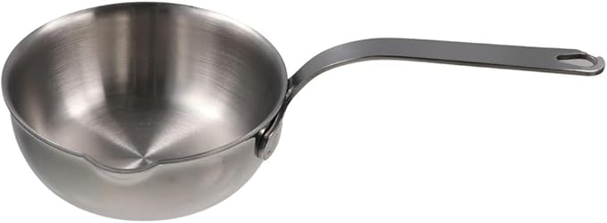 Butter Warmer Pot, Milk Warmer Pot with Pour Spouts, Pan Sauce Pan Stainless Steel Small Milk Saucepan, Stainless Steel Chocolate