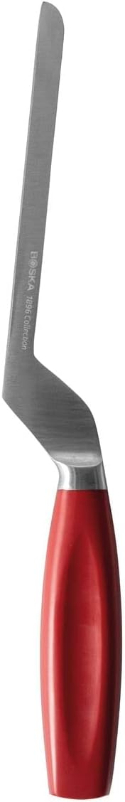 BOSKA Premium Soft cheese knife Red - Professional cheese cutter - 140 mm - Cheese Knife - Full tang - For soft cheese - Premium Quality - HACCP knife - 1896 Collection