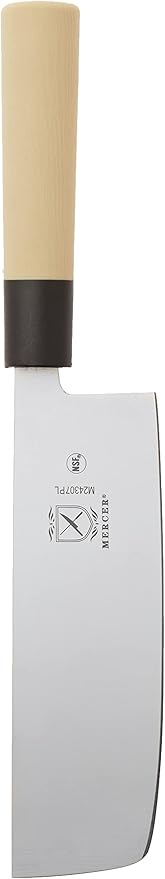 Mercer Culinary Asian Collection Nakiri Vegetable Knife with NSF Handle, 7-Inch