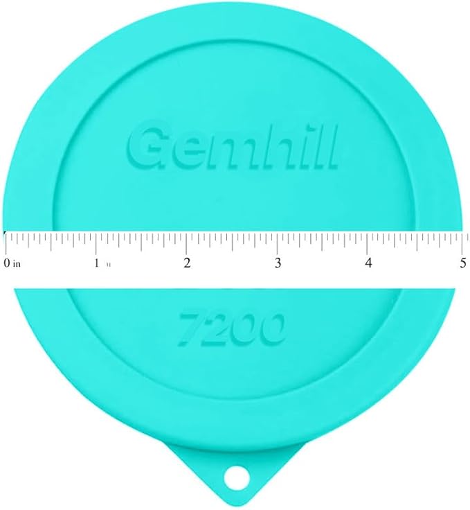 2 Cup Silicone Storage Cover Lids Replacements for Round Anchor Hocking Glass Bowls and Pyrex 7200-PC Glass Bowls |Container not Included|(Mint, 4 Pack)