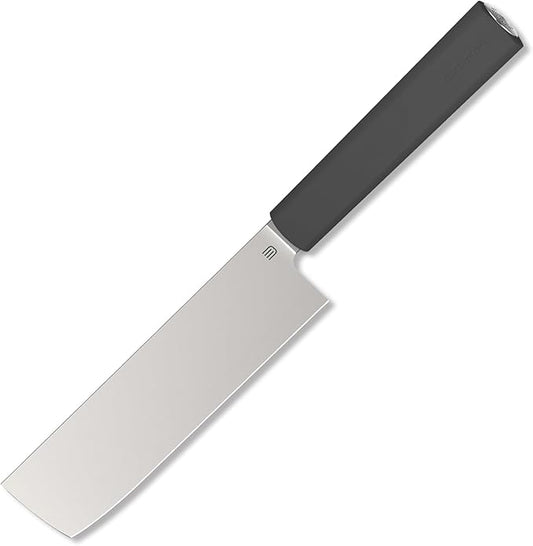 6 Inch Nakiri Knife, AR-RPM9 Steel & Replaceable Handle, Multipurpose Meat Cleaver Vegetable Chef Knife with Oak Sheath, Gift for Home Chefs