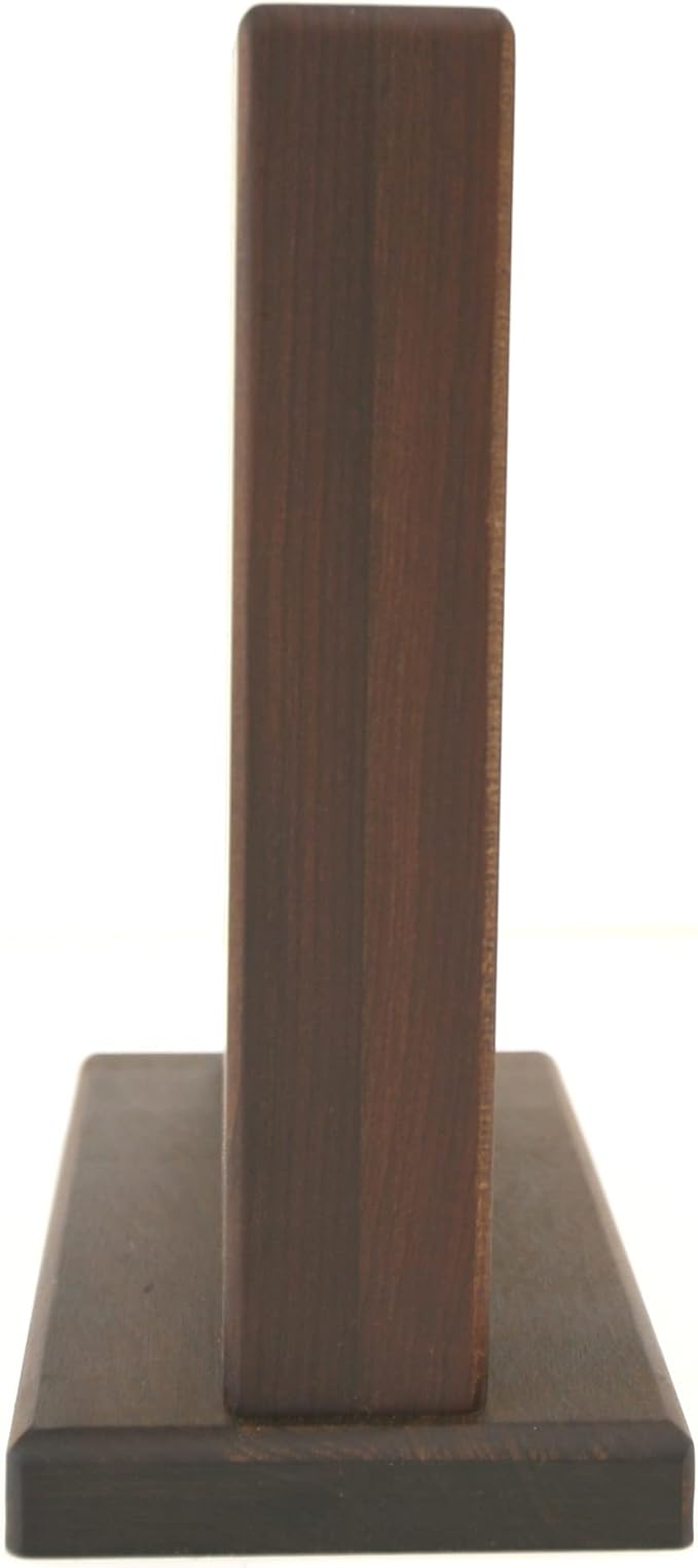 BOUMBI Beautiful Wood Grain Wooden Magnetic Knife Block with Strong Magnets Double Side Cutlery Display Stand Storage Rack (Carbonized Maple Wood)