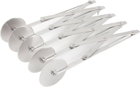 Pastry Cutter 5 Wheels Pizza Cutter Stainless Steel Dough Cutter Baking Tools Scalable Divider