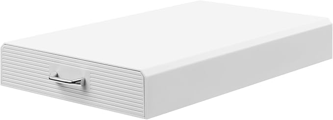 Navaris Coffee Pod Holder Drawer - 50 Capsule Storage Organizer Tray Counter Container - Fits Standard Sizes of Pods and Capsules - 1 Drawer Design - White