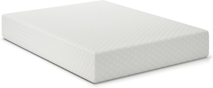 Signature Design by Ashley Queen Size Chime 12 Inch Medium Firm Memory Foam Mattress with Green Tea & Charcoal Gel for Pressure Relief, Fiberglass Free, Mattress In A Box