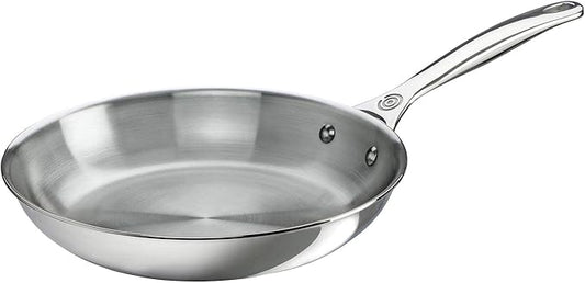 Le Creuset Stainless Steel Frypan (8 In. & 10 In.) with Splatter Guard Bundle