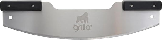 GRILLA Pizza Blade, 20" Stainless Steel, Rocker-Style Pizza Cutter, Rubberized Verticle Handles, For Pizza Cutting