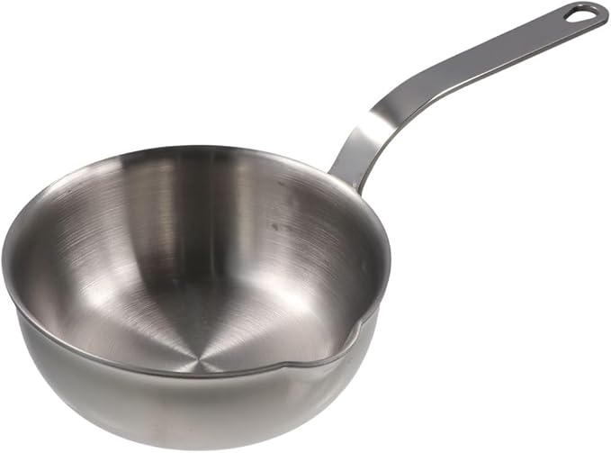Butter Warmer Pot, Milk Warmer Pot with Pour Spouts, Pan Sauce Pan Stainless Steel Small Milk Saucepan, Stainless Steel Chocolate