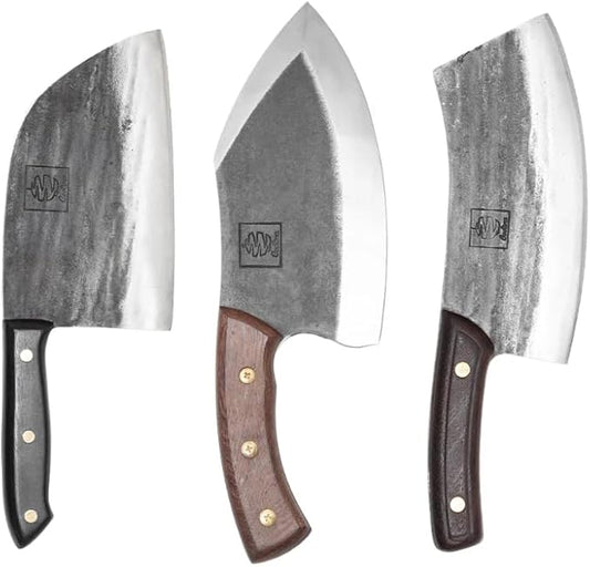 COOLINA The Holy Trio Premium 3-Piece Kitchen Knife Set | High Carbon Steel Blade, Ergonomic, Razor-Sharp Daily Kitchen Knives (Promaja, Lixy, Altomino)