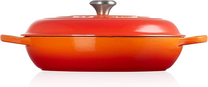 Le Creuset Enameled Cast Iron Signature Braiser, 5 qt., Flame