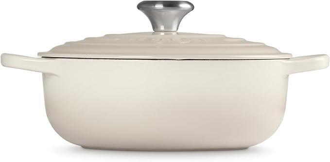 Le Creuset Enameled Cast Iron Signature Sauteuse Oven, 3.5 qt., Meringue