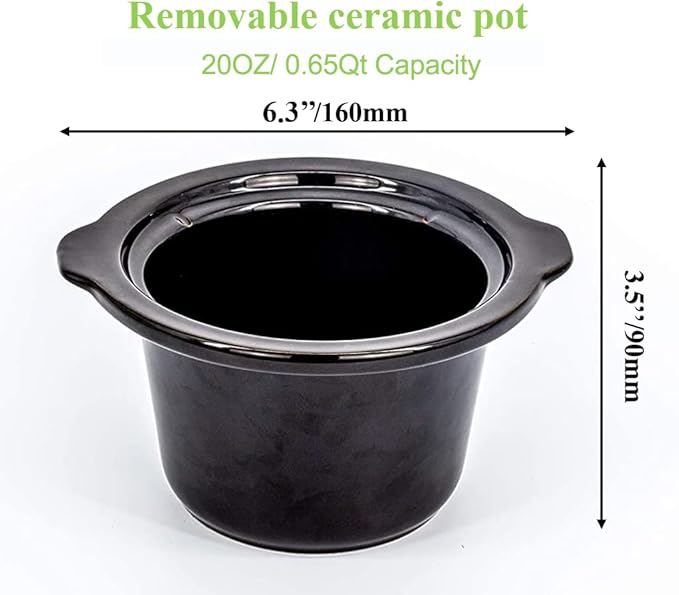 Mini slow cooker 0.7qt
