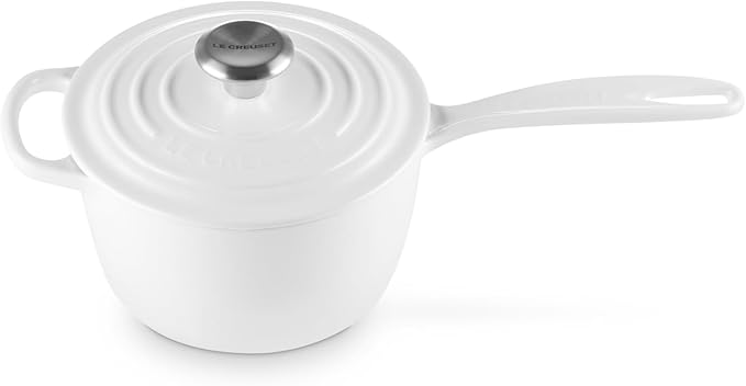 Le Creuset Enameled Cast Iron Signature Cookware Set, 7 pc, White