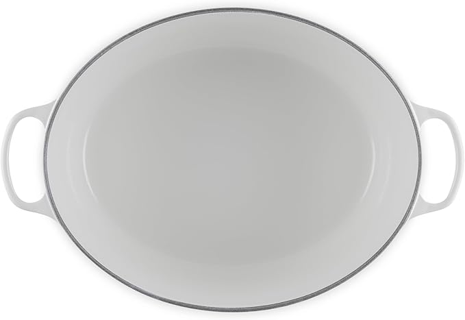 Le Creuset Enameled Cast Iron Signature Oval Dutch Oven, 15.5qt., White