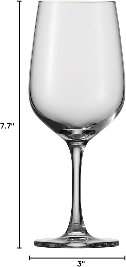 Fortessa Valore, Break-Resistant, European Crystal Glass, Burgundy or Soft Mature Red Wine Glass, 24.1 Ounce, Set of 6