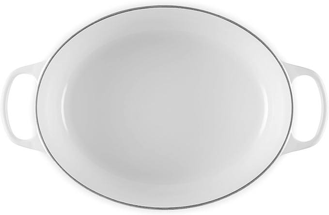 Le Creuset Enameled Cast Iron Signature Oval Dutch Oven, 8 qt., White