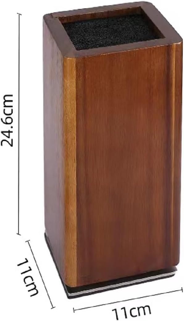 Resafy Magnetic Knife Wooden Block 360 Rotatable Knife Holder Rack Magnetic Stands with Strong Enhanced Magnets Kinves Strip