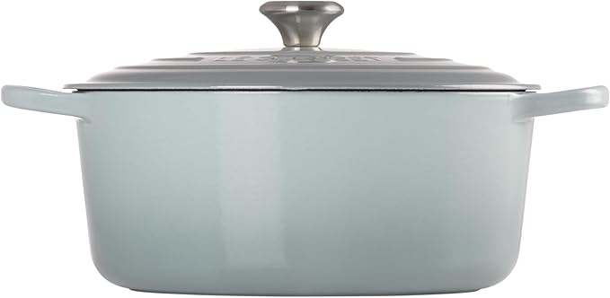 Le Creuset Enameled Cast Iron Signature Round Dutch Oven, 9 qt., Sea Salt