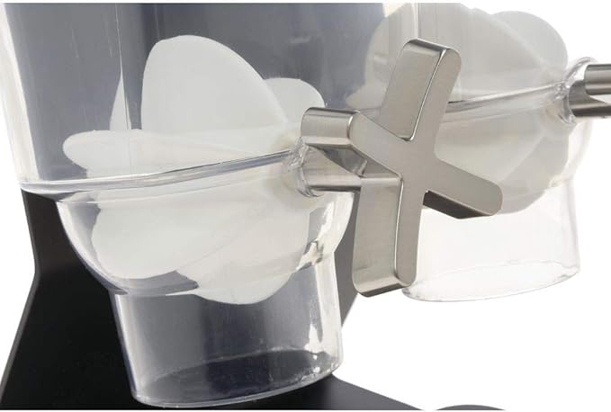 HUBERT 2 Container Cereal Dispenser with Stand - 9 3/16"L x 8 1/8"W x 17 3/16"H