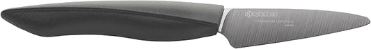 KYOCERA ZK-075 BK Innovation Ceramic Kitchen Knife, Black, 3" PARING