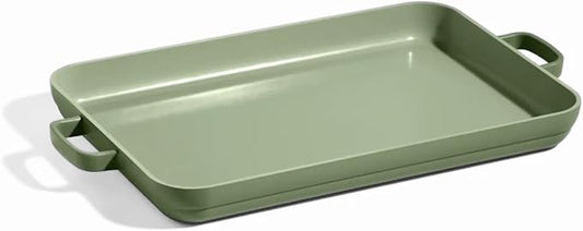 Our Place Griddle Pan - Versatile Nonstick Ceramic Sheet Pan & Stovetop Griddle | Toxin-Free, Dual-Use, with Ergonomic Handles | 5 Qt Capacity, Oven Safe up to 450°F | Sage