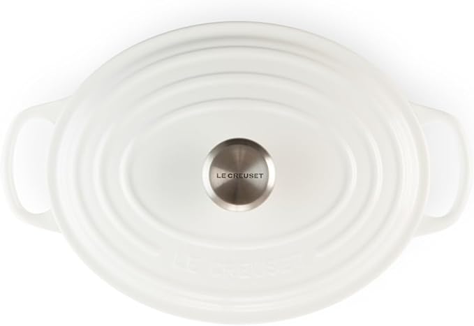 Le Creuset Enameled Cast Iron Signature Oval Dutch Oven, 2.75 qt., White