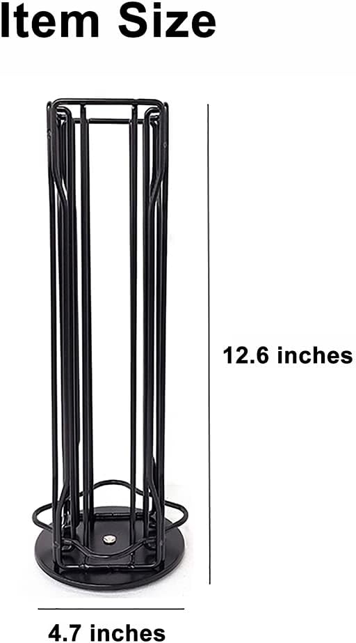 Coffee Pod Holder for Nespresso Vertuoline, Coffee Pod Stand Holds 20 Pods, Small Cofee Pods Organizer Carousel Compatible with Nespresso Vertuoline 360-Degree Rotatable, Black