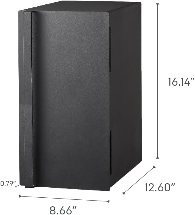 Yamazaki Home Tower Bread Box Keeper Holder Container, Metal Bread Holder Saver, Slim Space Saving Counter Storage - Vertical - Steel