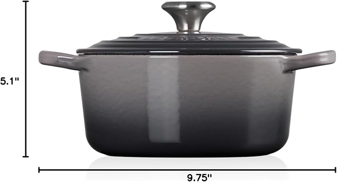 Le Creuset Enameled Cast Iron Signature Round Dutch Oven, 2 qt., Oyster
