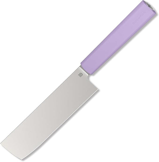 6 Inch Nakiri Knife, AR-RPM9 Steel & Replaceable Handle, Multipurpose Meat Cleaver Vegetable Chef Knife with Oak Sheath, Gift for Home Chefs