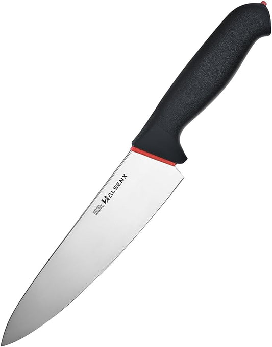 Chef Knife 8 Inch, High Carbon German Steel Sharp Blade with Non-Slip Softgrip, Multi-Purpose Kitchen Knife for Meat, Fruit & Vegetables Cutting