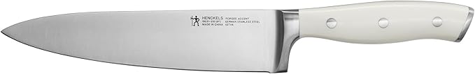 HENCKELS Forged Accent Razor-Sharp 8-inch Chef Knife, White Handle, German Engineered Informed by 100+ Years of Mastery