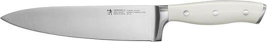 HENCKELS Forged Accent Razor-Sharp 8-inch Chef Knife, White Handle, German Engineered Informed by 100+ Years of Mastery