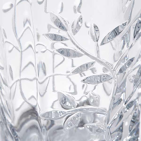 Things Remembered Vera Wang Engraved Crystal Leaf Vase (Free Customization)