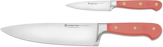 WÜSTHOF Classic Coral Peach 2-Piece Chef's Knife Set