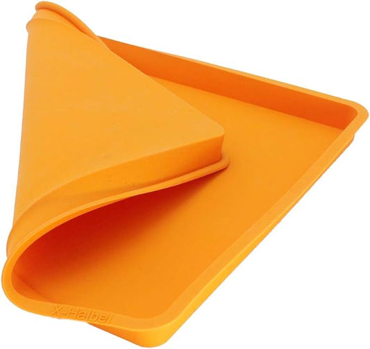 X-Haibei Swiss Roll Cake Mat Flexible Baking Tray Silicone Cookies Mold L10 W11inch H 0.78inch