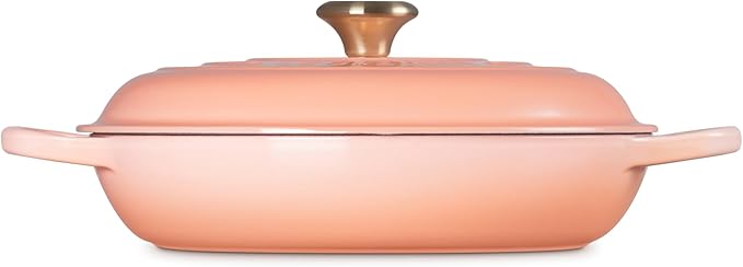 Le Creuset Enameled Cast Iron Signature Round Braiser, 3.5qt. Peche