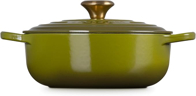 Le Creuset Enameled Cast Iron Signature Round Sauteuse, 3.5 qt., Olive