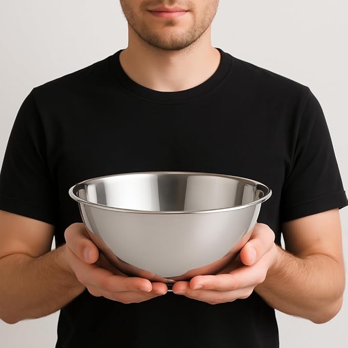 Stainless Steel Mixing Bowl for Commercial and Home Kitchen