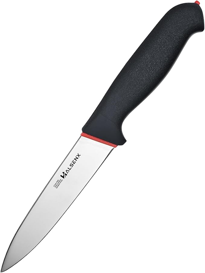 5.5" Utility Knife, High Carbon German Steel Sharp Blade With Non-Slip Softgrip Handle, Multi-Purpose Paring Knife for Fruits, Vegetables & Meat